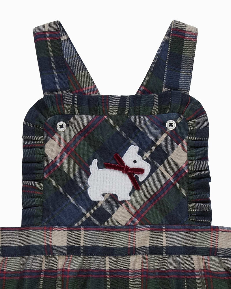 Confiture Bib Shorts Baby Scottie Tartan Bib Short