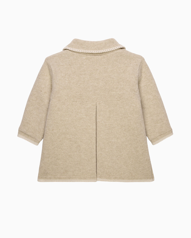 Confiture Coat Baby Alexandra Knitted Coat in Oatmeal