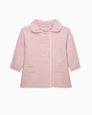 Confiture Coat Baby Alexandra Knitted Coat in Pink