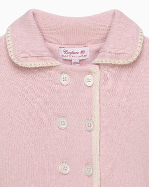 Confiture Coat Baby Alexandra Knitted Coat in Pink