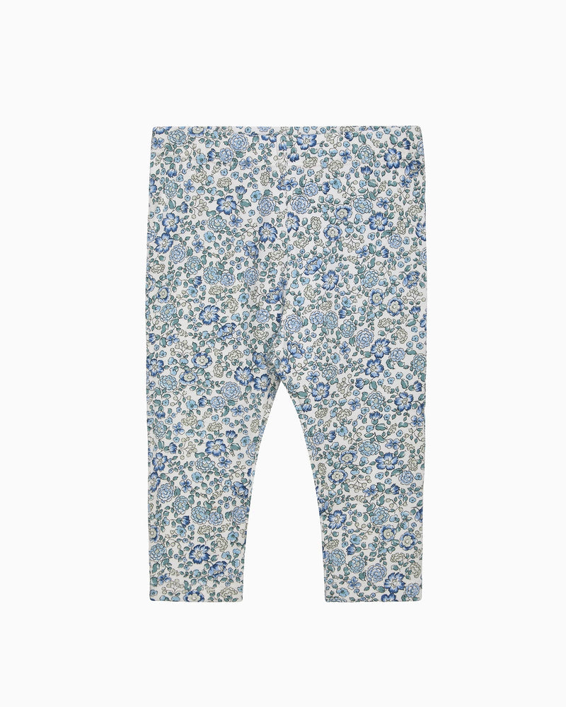 Baby Arabella Floral Leggings in Blue