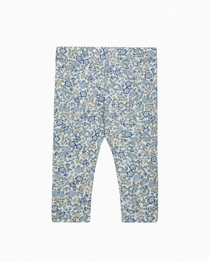 Baby Arabella Floral Leggings in Blue