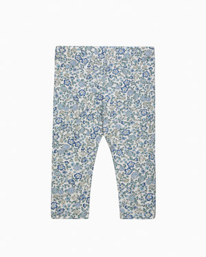 Baby Arabella Floral Leggings in Blue