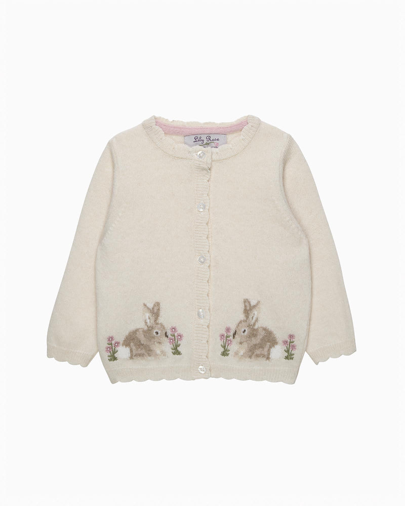 Baby Bunny Cardigan in Winter White
