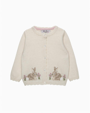 Baby Bunny Cardigan in Winter White