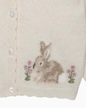 Baby Bunny Cardigan in Winter White