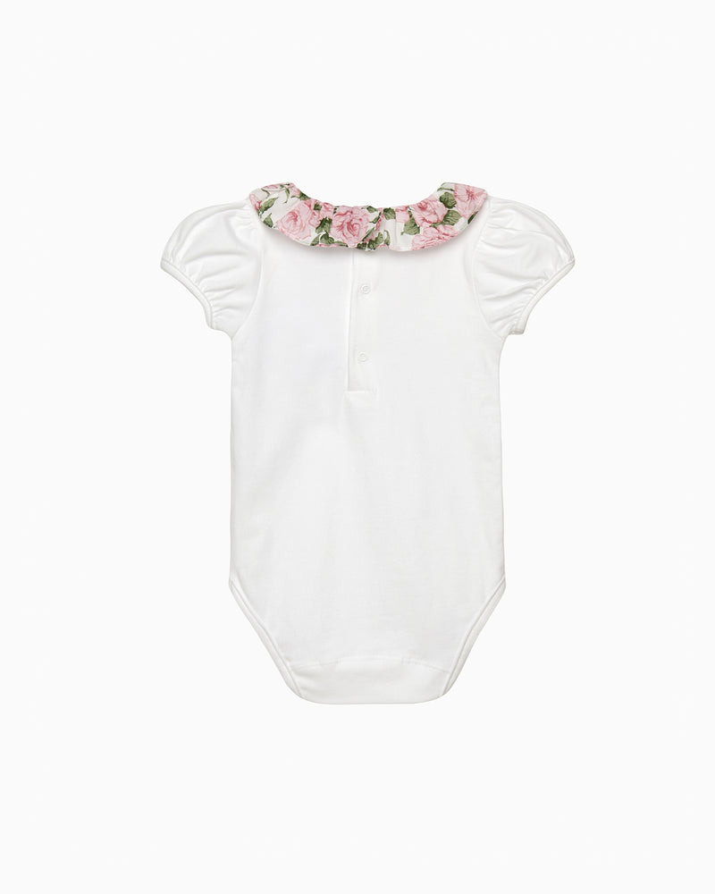Baby Short Sleeved Carline Rose Willow Bodysuit