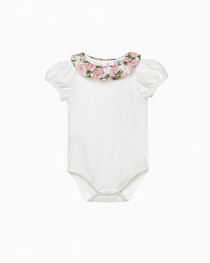 Baby Short Sleeved Carline Rose Willow Bodysuit