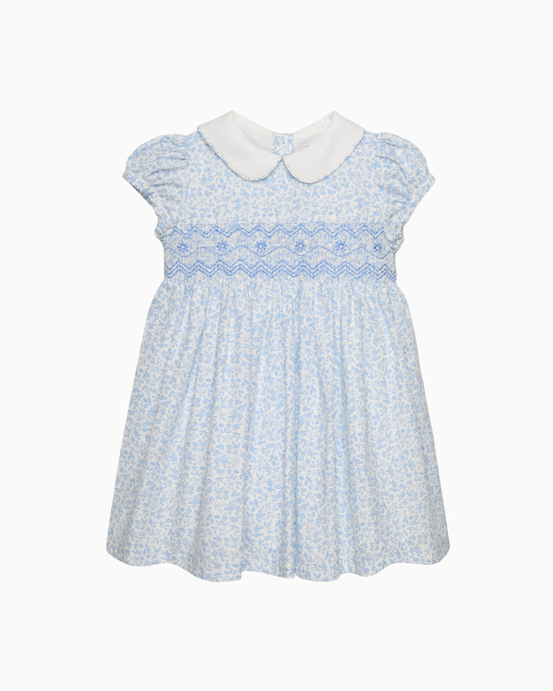 Confiture Dress Baby Catherine Smocked Dress in Blue Floral