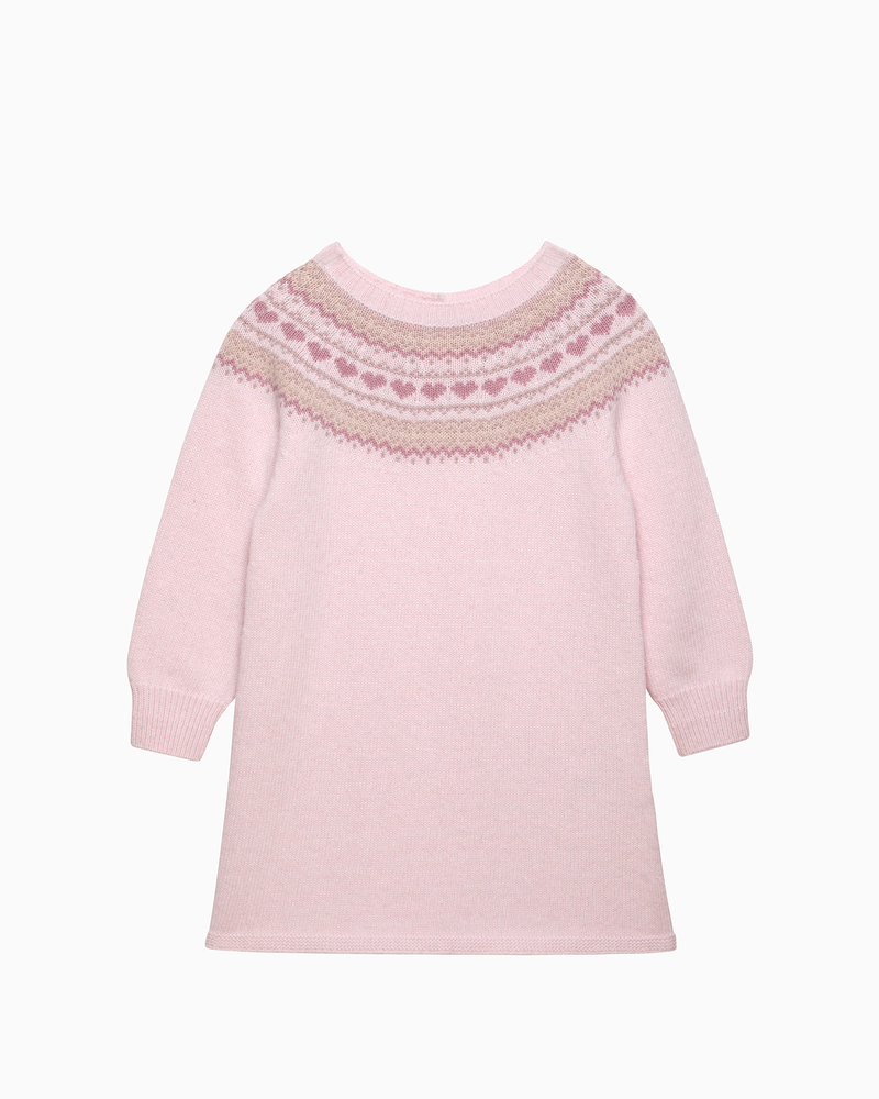 Baby Cozy Fair Isle Knitted Dress