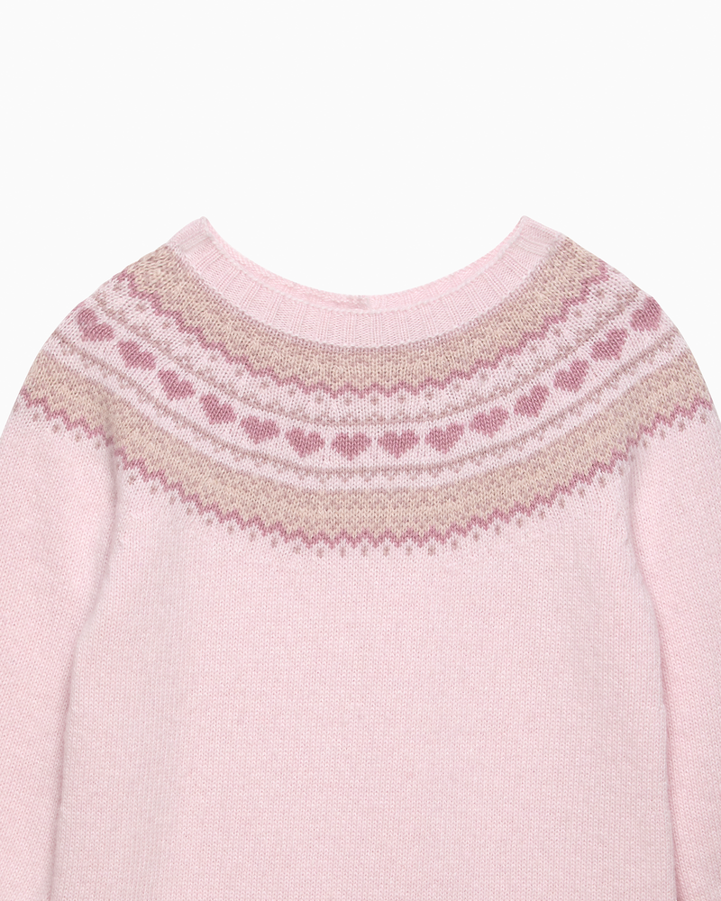 Baby Cozy Fair Isle Knitted Dress