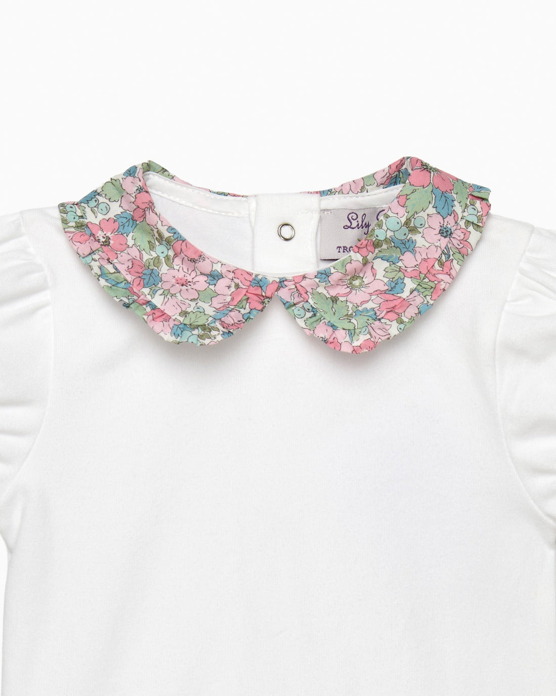 Lily Rose Body Baby Short Sleeved Dahlia Pie Crust Collar Body
