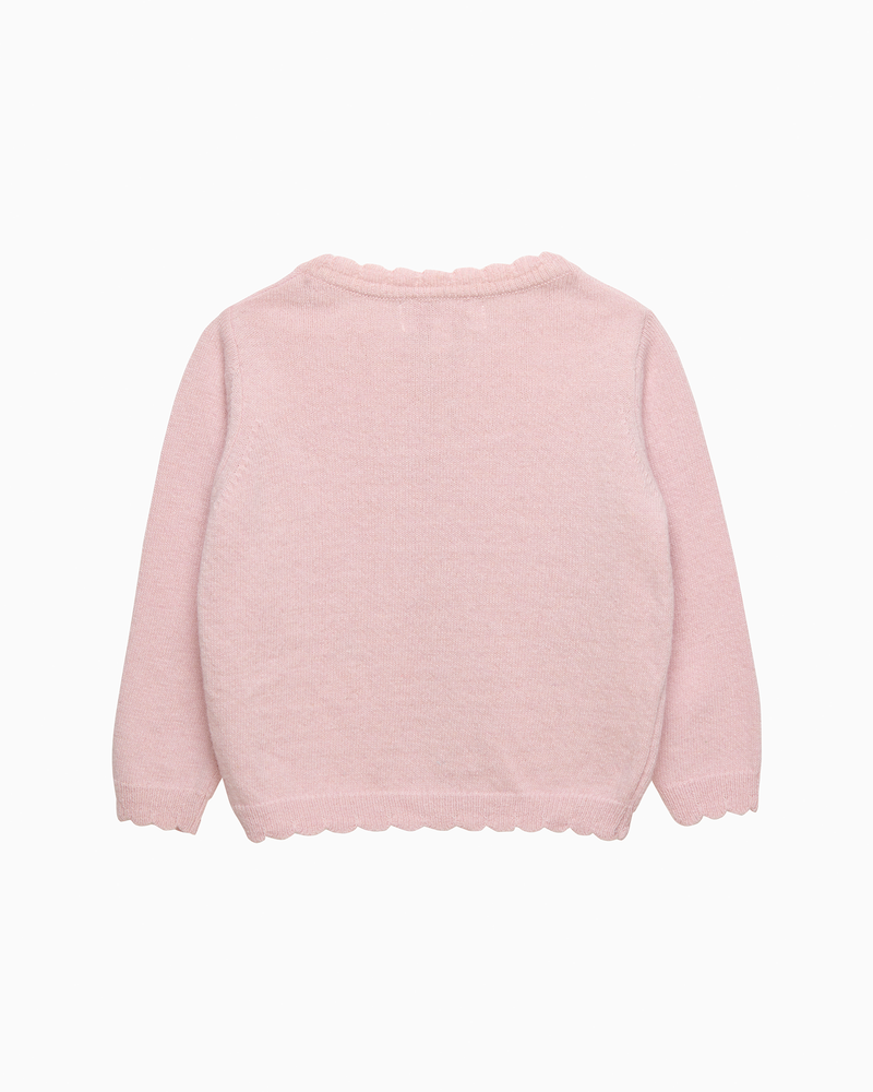 Baby Duck Cardigan in Pale Pink