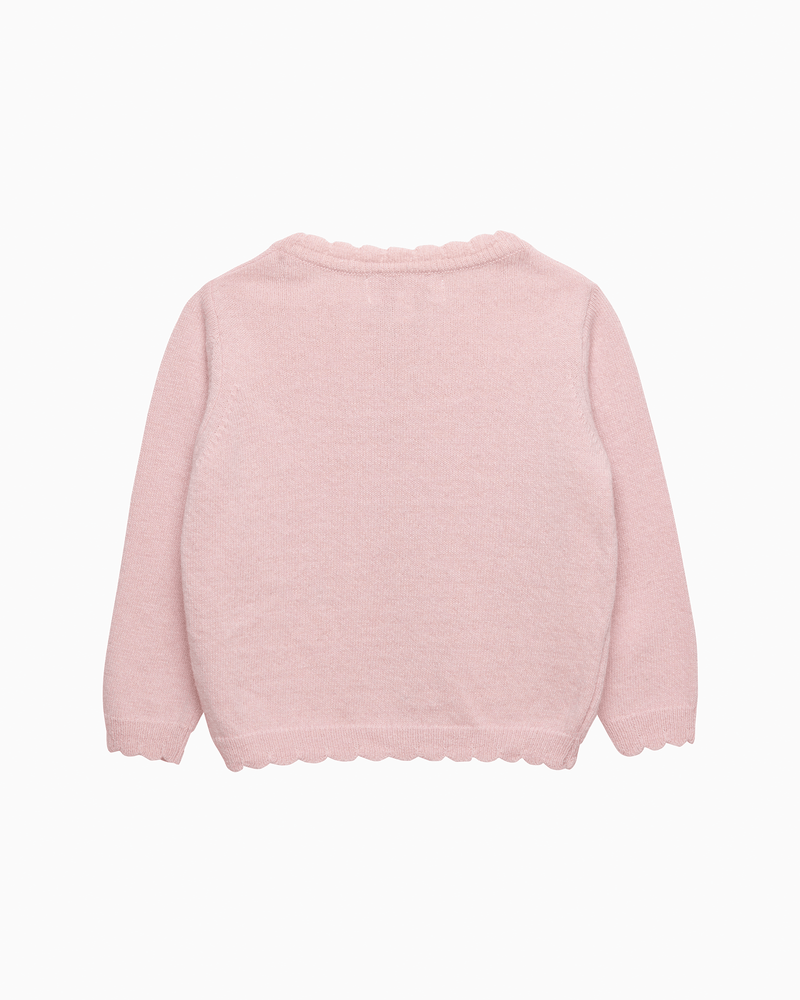 Confiture Cardigan Baby Duck Cardigan in Pale Pink