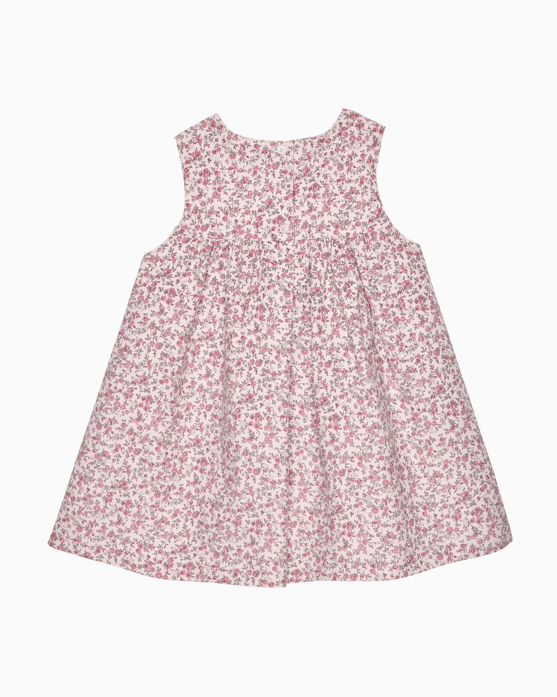 Confiture Dress Baby Duck Floral Cord Pinafore