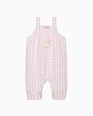 Baby Duck Gingham Dungarees