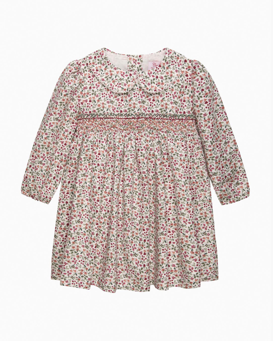 Confiture Dress Baby Edie Berry Floral Smocked Dress