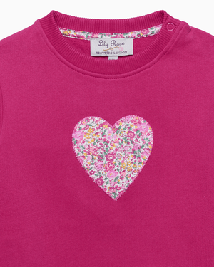 Confiture Sweatshirt Baby Emma & Georgina Heart Sweatshirt