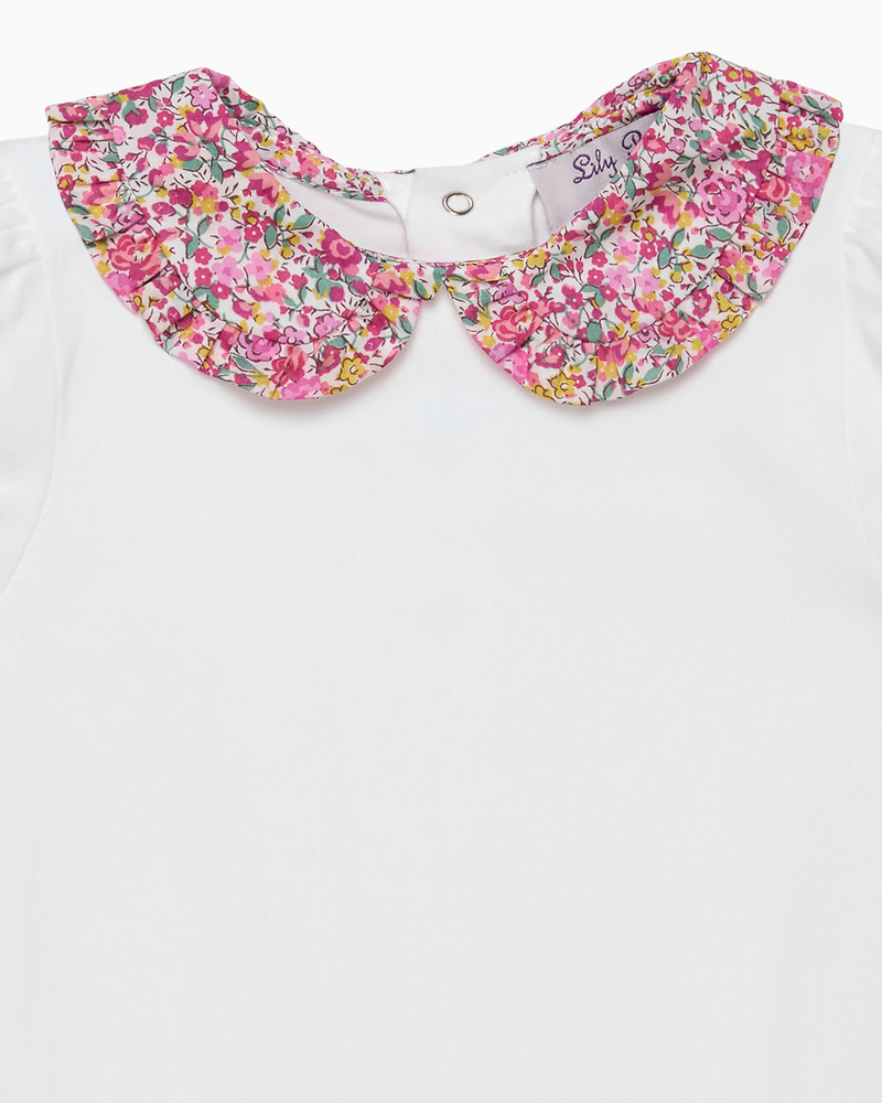 Lily Rose Body Baby Short Sleeved Pie Crust Collar Body in Emma & Georgina