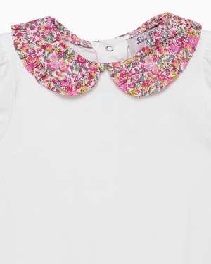 Lily Rose Body Baby Short Sleeved Pie Crust Collar Body in Emma & Georgina