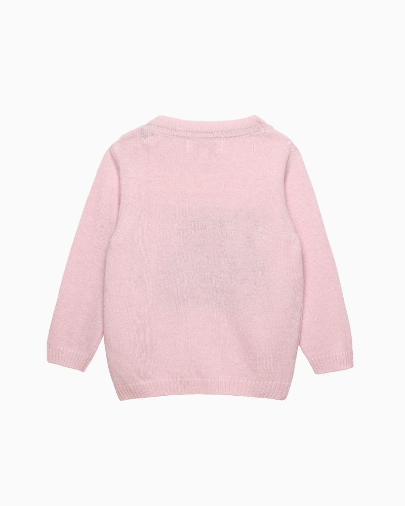 Baby Here Comes Trouble Jumper in Pink