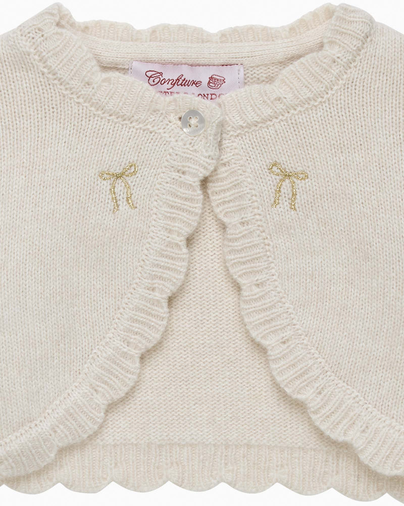 Baby Maria Embroidered Bolero Cardigan