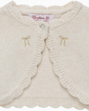 Baby Maria Embroidered Bolero Cardigan
