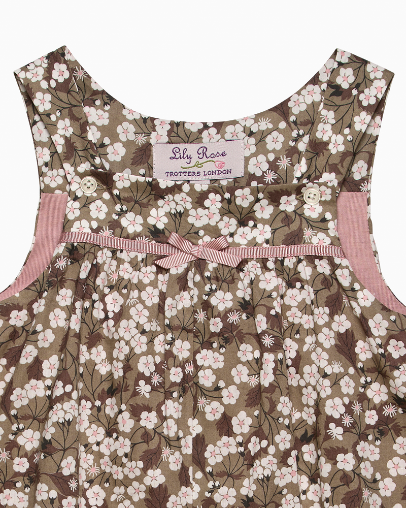 Baby Mitsi Floral Dungarees