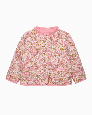 Baby Quilted Jacket in Poppy & Daisy