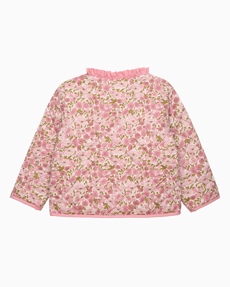 Baby Quilted Jacket in Poppy & Daisy