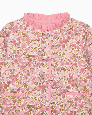 Baby Quilted Jacket in Poppy & Daisy