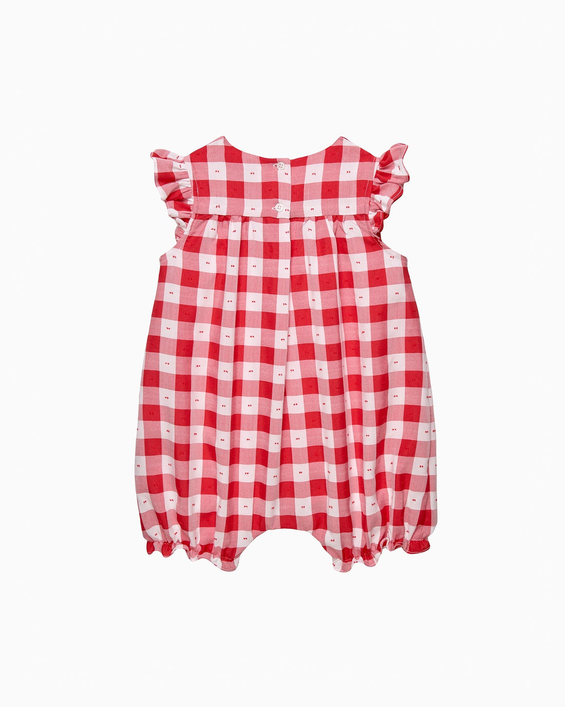 Confiture Romper Baby Gingham Ruffle Romper