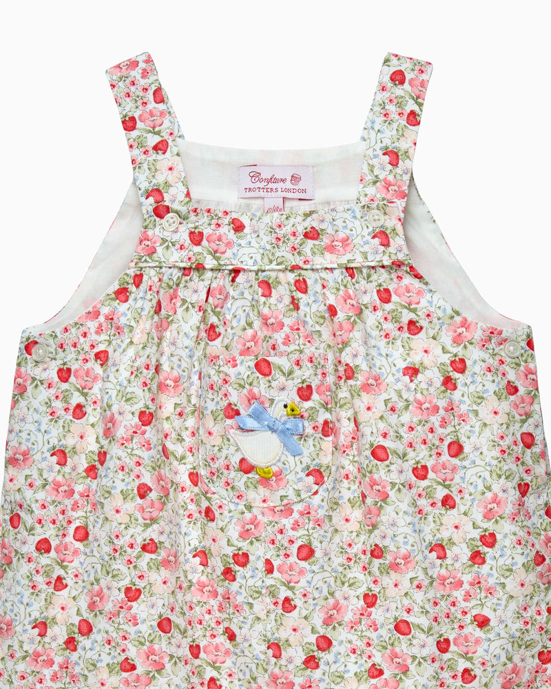 Confiture Dungarees Baby Strawberry Floral Dungarees