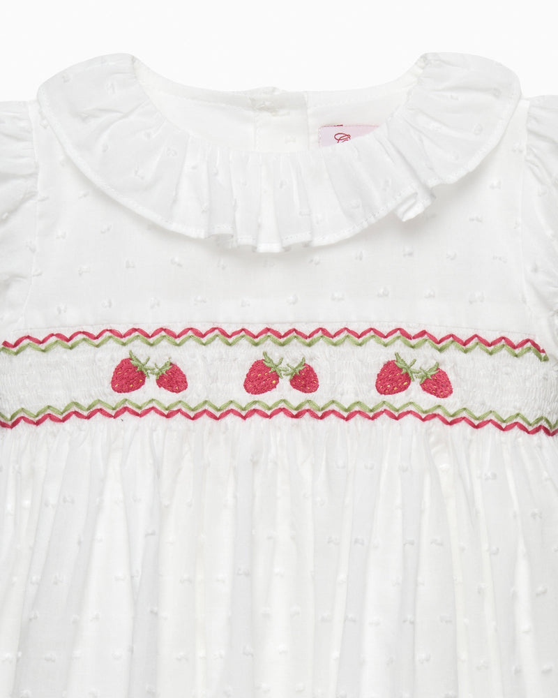 Confiture Dress Baby Strawberry Smocked Dress