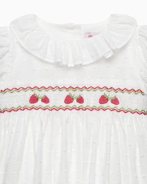Confiture Dress Baby Strawberry Smocked Dress