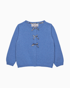 Baby Bow Cardigan in Strawberry Thief