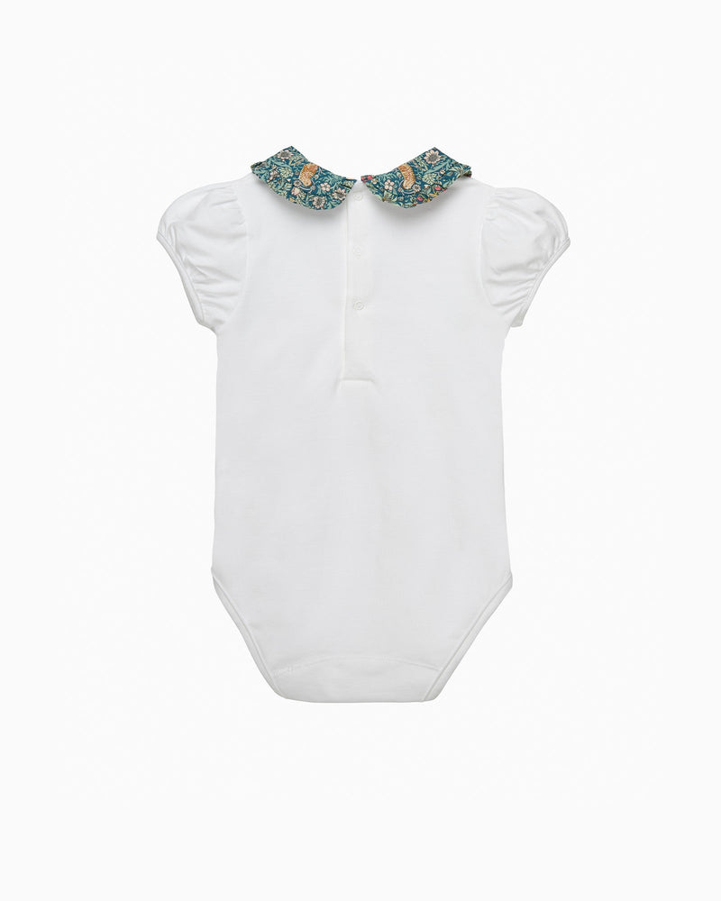Lily Rose Body Baby Short-Sleeved Strawberry Thief Pie Crust Body