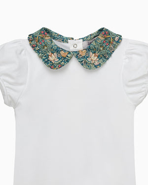 Lily Rose Body Baby Short-Sleeved Strawberry Thief Pie Crust Body