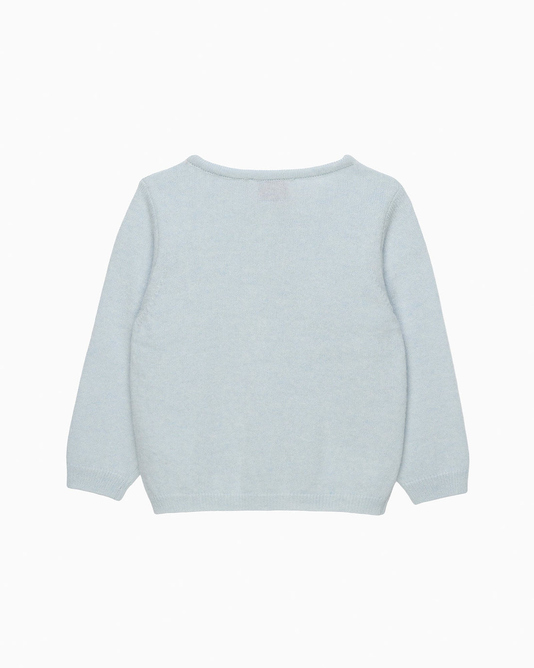 Confiture Cardigan Baby Velvet Bow Cardigan in Pale Blue
