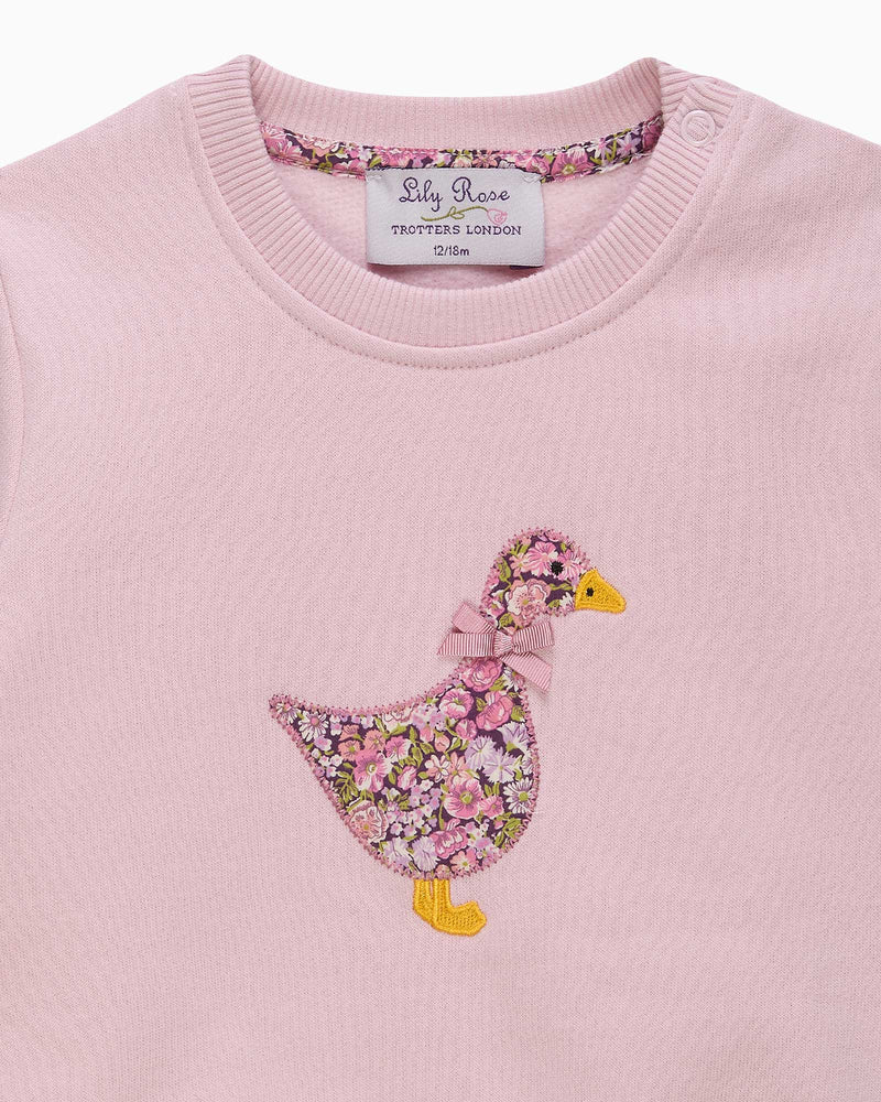 Baby Duck Sweatshirt in Chive