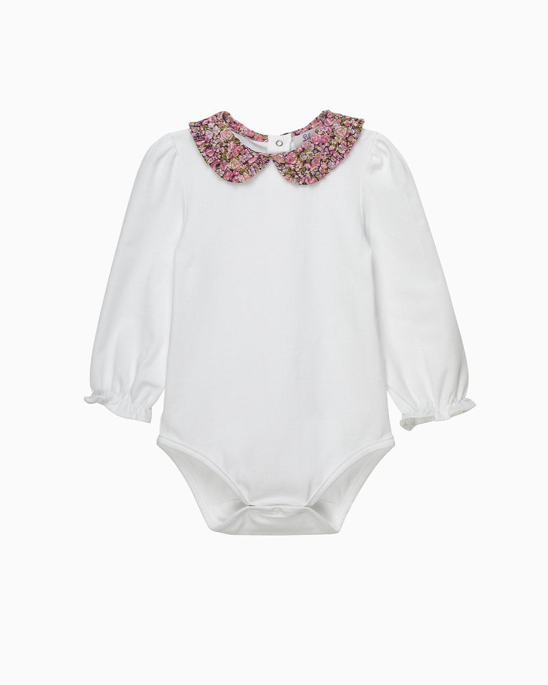Lily Rose Body Baby Short-Sleeved Chive Pie Crust Collar Body