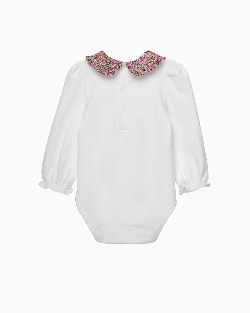 Lily Rose Body Baby Short-Sleeved Chive Pie Crust Collar Body