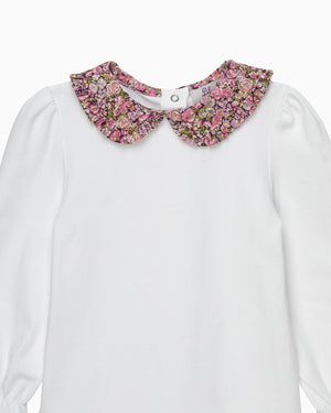 Lily Rose Body Baby Short-Sleeved Chive Pie Crust Collar Body