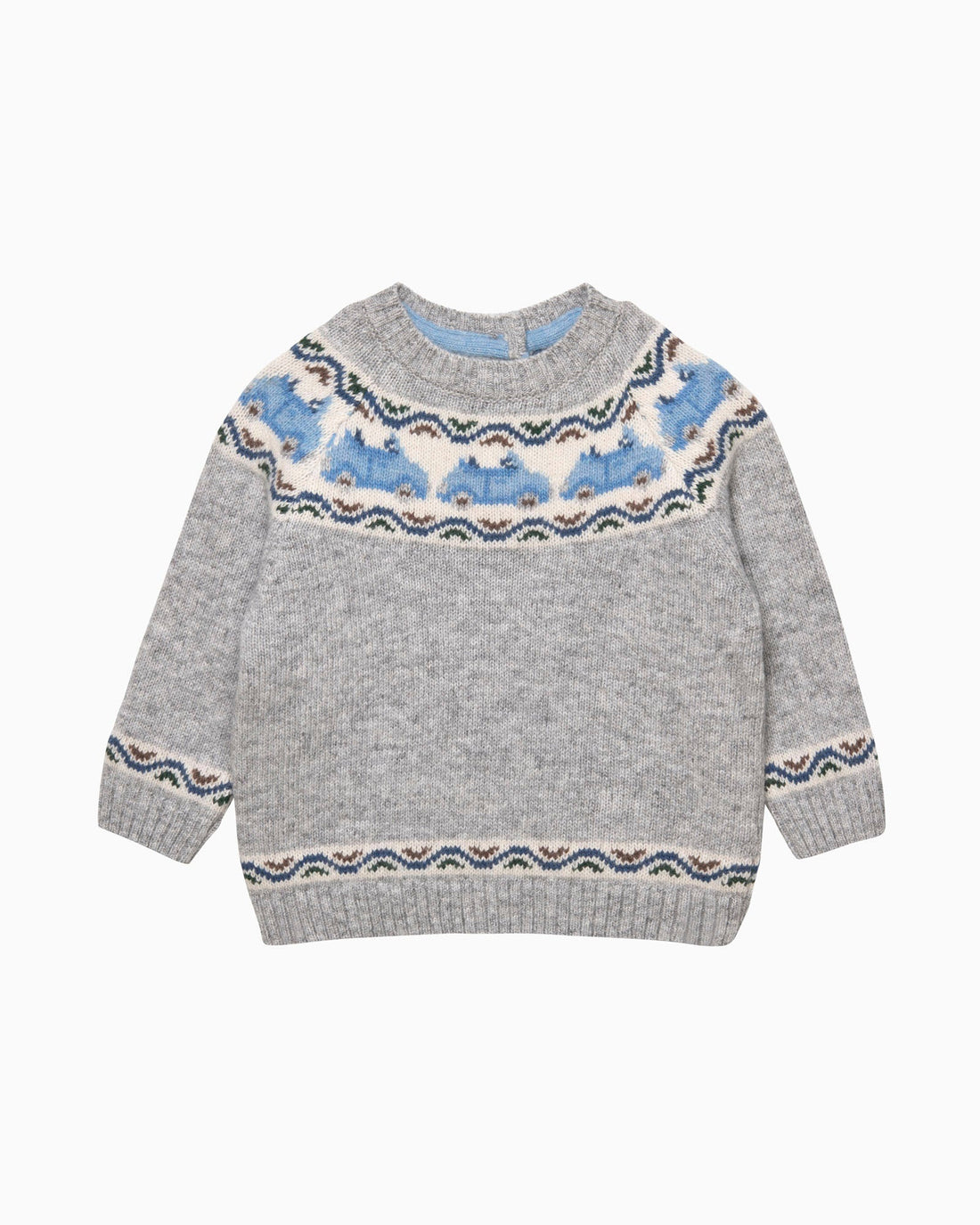 Chelsea Clothing Company Jumper Baby Benji Car Fair Isle Jumper