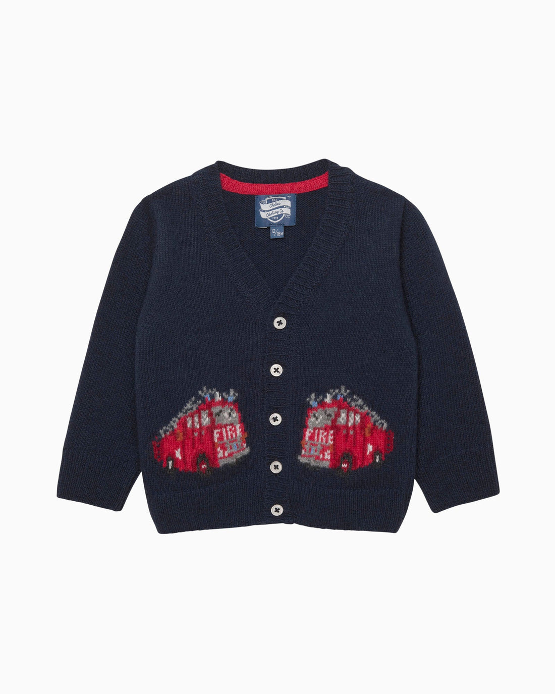 Chelsea Clothing Company Cardigan Baby Fire Engine Cardigan