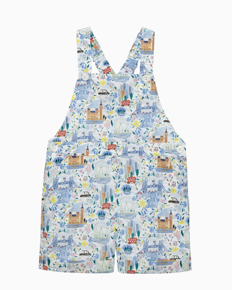 Baby Atticus Bib Shorts in London Scenes