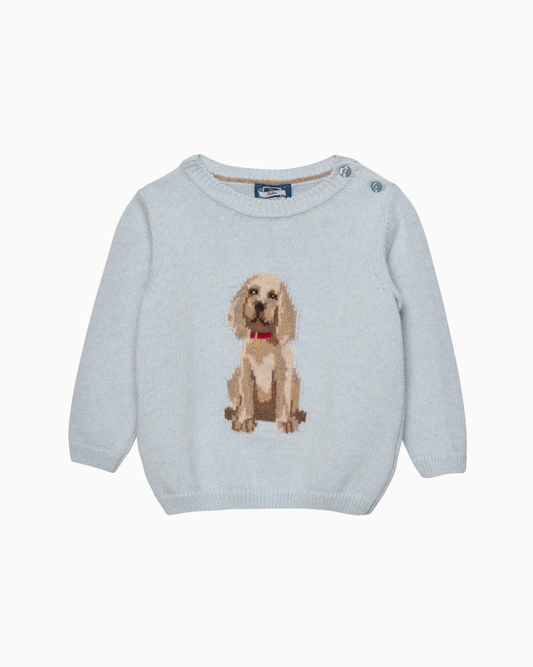 Chelsea Clothing Company Jumper Baby Puppy Jumper in Icy Blue