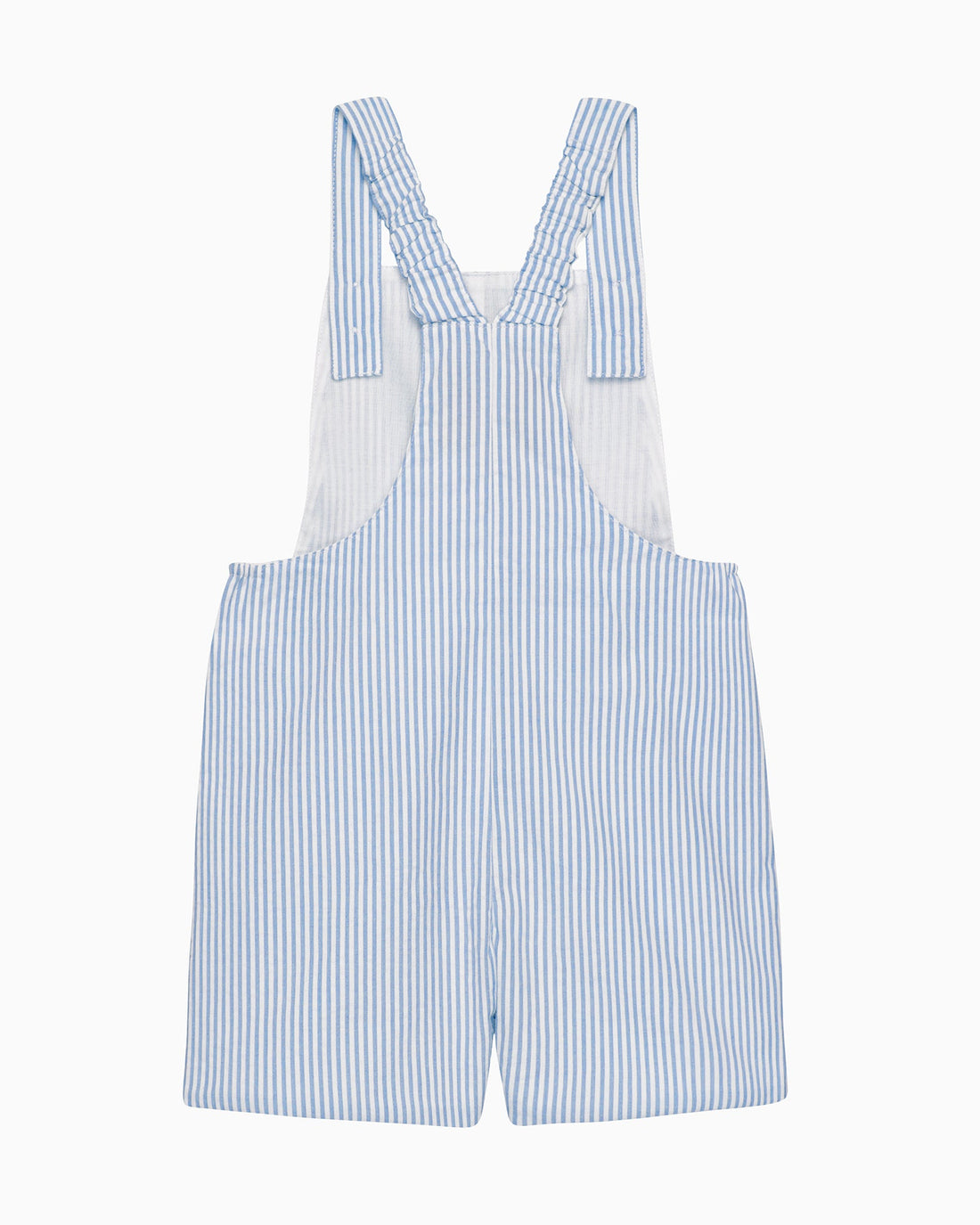 Chelsea Clothing Co Dungarees Baby Atticus Bib Shorts in Blue Stripe