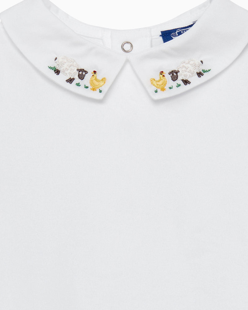 Chelsea Clothing Company Body Baby Short-Sleeved Monty Farmyard Body