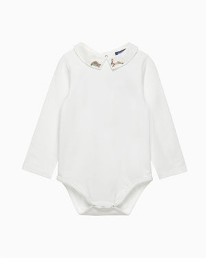 Chelsea Clothing Company Body Baby Monty Long-Sleeved Body in Tortoise & Hare